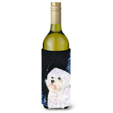 Starry Night Maltese Wine Bottle Beverage Insulator Beverage Insulator Hugger Ss8461Literk