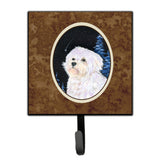 Caroline'S Treasures Ss8461Sh4 Starry Night Maltese Leash Holder Or Key Hook, Small, Multicolor