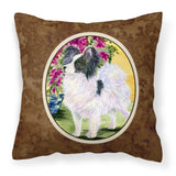 Caroline'S Treasures Ss8477Pw1414 Papillon Decorative Canvas Fabric Pillow, Large, Multicolor