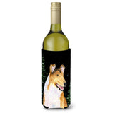 Starry Night Collie Smooth Wine Bottle Beverage Insulator Beverage Insulator Hugger
