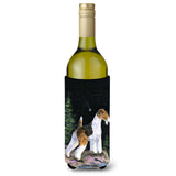 Starry Night Fox Terrier Wine Bottle Beverage Insulator Beverage Insulator Hugger