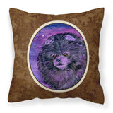 Caroline'S Treasures Ss8501Pw1414 Starry Night Pomeranian Decorative Canvas Fabric Pillow, Large, Multicolor