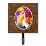 Caroline'S Treasures Ss8521Sh4 Lady With Her Chihuahua Leash Holder Or Key Hook, Small, Multicolor
