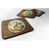 Caroline'S Treasures Ss8527Fc Lady Driving With Her Chow Chow Foam Coasters (Set Of 4), 3.5 H X 3.5 W, Multicolor