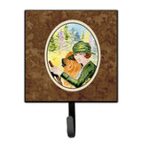 Caroline'S Treasures Ss8527Sh4 Lady Driving With Her Chow Leash Holder Or Key Hook, Small, Multicolor