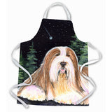 Caroline'S Treasures Ss8529Apron Starry Night Bearded Collie Apron, Large, Multicolor