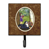 Caroline'S Treasures Ss8535Sh4 Little Girl With Her Bernese Mountain Dog Leash Holder Or Key Hook, Small, Multicolor