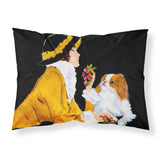 Caroline'S Treasures Ss8540Pillowcase Lady With Her Japanese Chin Moisture Wicking Fabric Standard Pillowcase, Large, Multicol