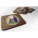 Caroline'S Treasures Ss8548Fc Tibetan Mastiff Foam Coasters (Set Of 4), 3.5 H X 3.5 W, Multicolor