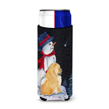 Snowman With Chow Chow Ultra Beverage Insulators For Slim Cans Ss8554Muk