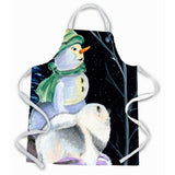 Caroline'S Treasures Ss8557Apron Snowman With Keeshond Apron, Large, Multicolor