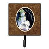 Caroline'S Treasures Ss8557Sh4 Snowman With Keeshond Leash Holder Or Key Hook, Small, Multicolor