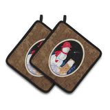 Caroline'S Treasures Australian Shepherd Pair Of Pot Holders Ss8573Pthd, 7.5Hx7.5W, Multicolor