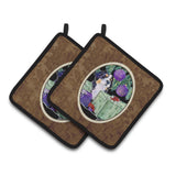 Caroline'S Treasures Bernese Mountain Dog Pair Of Pot Holders Ss8582Pthd, 7.5Hx7.5W, Multicolor