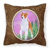Caroline'S Treasures Ss8611Pw1414 Basenji Decorative Canvas Fabric Pillow, Large, Multicolor