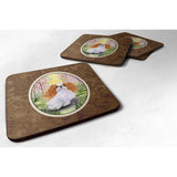 Caroline'S Treasures Ss8613Fc English Toy Spaniel Foam Coasters (Set Of 4), 3.5 H X 3.5 W, Multicolor