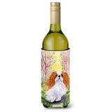 English Toy Spaniel Wine Bottle Beverage Insulator Beverage Insulator Hugger Ss8613Literk