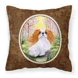 Caroline'S Treasures Ss8613Pw1414 English Toy Spaniel Decorative Canvas Fabric Pillow, Large, Multicolor