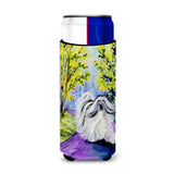 Tibetan Terrier Ultra Beverage Insulators For Slim Cans Ss8643Muk