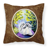 Caroline'S Treasures Ss8643Pw1414 Tibetan Terrier Decorative Canvas Fabric Pillow, Large, Multicolor