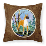 Caroline'S Treasures Ss8650Pw1414 Boxer Decorative Canvas Fabric Pillow, Large, Multicolor