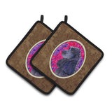 Caroline'S Treasures Cocker Spaniel Pair Of Pot Holders Ss8659Pthd, 7.5Hx7.5W, Multicolor