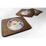 Caroline'S Treasures Ss8740Fc Jack Russell Terrier Foam Coasters (Set Of 4), 3.5 H X 3.5 W, Multicolor