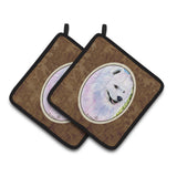 Caroline'S Treasures Samoyed Pair Of Pot Holders Ss8755Pthd, 7.5Hx7.5W, Multicolor