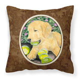 Caroline'S Treasures Ss8759Pw1414 Golden Retriever Decorative Canvas Fabric Pillow, Large, Multicolor
