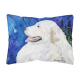 Caroline'S Treasures Ss8774Pw1216 Great Pyrenees Decorative Canvas Fabric Pillow, Large, Multicolor