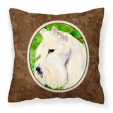 Caroline'S Treasures Ss8791Pw1414 Scottish Terrier Decorative Canvas Fabric Pillow, Large, Multicolor