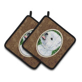 Caroline'S Treasures Westie Pair Of Pot Holders Ss8802Pthd, 7.5Hx7.5W, Multicolor