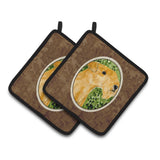 Caroline'S Treasures Lakeland Terrier Pair Of Pot Holders Ss8804Pthd, 7.5Hx7.5W, Multicolor