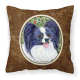 Caroline'S Treasures Ss8811Pw1414 Papillon Decorative Canvas Fabric Pillow, Large, Multicolor