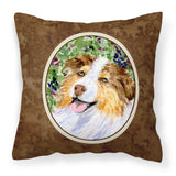 Caroline'S Treasures Ss8819Pw1414 Australian Shepherd Decorative Canvas Fabric Pillow, Large, Multicolor
