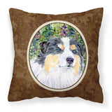Caroline'S Treasures Ss8821Pw1414 Australian Shepherd Decorative Canvas Fabric Pillow, Large, Multicolor