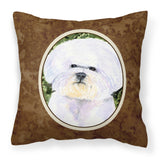 Caroline'S Treasures Ss8829Pw1414 Bichon Frise Decorative Canvas Fabric Pillow, Large, Multicolor
