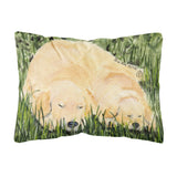 Caroline'S Treasures Ss8838Pw1216 Golden Retriever Decorative Canvas Fabric Pillow, Large, Multicolor