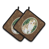 Caroline'S Treasures Australian Shepherd Pair Of Pot Holders Ss8847Pthd, 7.5Hx7.5W, Multicolor