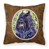 Caroline'S Treasures Ss8853Pw1414 Bouvier Des Flandres Decorative Canvas Fabric Pillow, Large, Multicolor