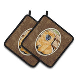 Caroline'S Treasures Chow Pair Of Pot Holders Ss8875Pthd, 7.5Hx7.5W, Multicolor