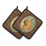 Caroline'S Treasures Norwich Terrier Pair Of Pot Holders Ss8878Pthd, 7.5Hx7.5W, Multicolor