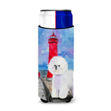 Lighthouse With Bichon Frise Ultra Beverage Insulators For Slim Cans Ss8891Muk