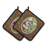 Caroline'S Treasures Norwich Terrier Pair Of Pot Holders Ss8893Pthd, 7.5Hx7.5W, Multicolor