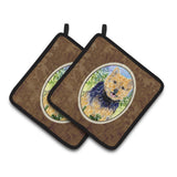 Caroline'S Treasures Norwich Terrier Pair Of Pot Holders Ss8894Pthd, 7.5Hx7.5W, Multicolor