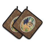 Caroline'S Treasures Norwich Terrier Pair Of Pot Holders Ss8907Pthd, 7.5Hx7.5W, Multicolor