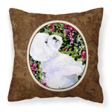 Caroline'S Treasures Ss8917Pw1414 Bichon Frise Decorative Canvas Fabric Pillow, Large, Multicolor
