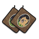 Caroline'S Treasures Cairn Terrier Pair Of Pot Holders Ss8928Pthd, 7.5Hx7.5W, Multicolor