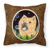 Caroline'S Treasures Ss8928Pw1414 Cairn Terrier Decorative Canvas Fabric Pillow, Large, Multicolor