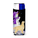 Snowman With Golden Retriever Ultra Beverage Insulators For Slim Cans Ss8950Muk